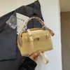 Nova Bolsa Transversal Casual de Ombro Primavera 2026, Bolsa Texturizada para Mulheres, Fashion e Tendência, Bolsa Quadrada Pequena de Alto Valor de Nicho