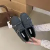 Zapatos de Noche Retro, Zapatos de Piel Sintética para Mujer, Nuevos Mocasines de Boca Profunda Estilo Británico con Hebilla para Mujer 2025