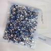 1440 Piezas de Joyería de Diamantes Planos para Uñas, Lujo Ligero, Elegantes Diamantes Azules para Uñas en Forma de Ojo de Caballo Torcido Mini Grandes y Pequeños