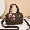 Tendencia Transfronteriza 2025 Nuevo Bolso de Mujer Bolso Almohada Boston a la Moda Textura Versátil Bolso de Mano Estampado Generación de Una Pieza