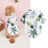 Ropa para Mascotas Estilo Hawaiano Verano Delgada Cuello Isla Palmera de Coco Hojas de Piña Camiseta Perro Gato