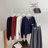 Cardigan de Punto de Lana con Botón Pequeño Dorado de Corazón Retro Japonés y Coreano Chaqueta de Estilo Otoño e Invierno para Mujer Top Casual para Capas Interiores