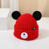 Gorro de bebé otoño e invierno cálido gorro de lana bebé lindo oso niños y niñas suéter casual gorro de punto invierno