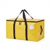 Bolsa de embalaje móvil de material PP, bolsa de almacenamiento plegable para ropa y equipaje, bolsa de almacenamiento cúbica moderna y simple