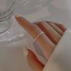 Anillo de Lava de Plata S925 para Mujer Diseño Nicho Anillo Abierto Anillo de Dedo Viento Frío Anillo Avanzado