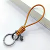 Chaveiro de corda de couro de boi feito à mão americano fivela de ferradura vintage chaveiro de carro a gás chaveiro de couro ornamentos para bolsa atacado