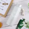 Taza de agua de color degradado colorida práctica Taza Deportiva regalo publicitario creativo Taza para estudiante vidrio esmerilado se puede imprimir