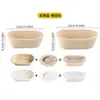 Cesta de Fermentación de Pan Vietnam Indonesia Ratán Set de Utensilios para Hornear Mezclador de Masa Rascador Brocha de Silicona Cesta de Pan