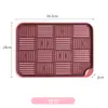 Cesta de Drenaje de Doble Capa para el Hogar Estante de Almacenamiento Rectangular de Plástico Bandeja de Té para Cocina Bandeja de Té Cesta de Frutas para el Hogar Bandeja de Té
