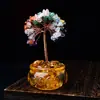 Árbol de la Fortuna de Amatista Rosa Natural Adorno de la Fortuna Escritorio de Oficina Entrada Árbol de la Fortuna Decoración de Escritorio Regalo