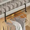 Perchero Colgante para Mesita de Noche de Dormitorio Estudiantil, Se Puede Usar para Colgar Ropa en la Litera Superior, una Solución de Almacenamiento Colgante para Ropa