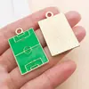 Fútbol Copa del Mundo Deporte Colgante de Aceite Goteante Accesorios de Joyería de Aleación DIY Colgante de Collar Llavero Insignia Conmemorativa