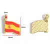 Chaveiro Pingente de Liga Metálica DIY com Gotejamento de Óleo Copa do Mundo Esportiva Futebol Pingente de Emblema Comemorativo W538