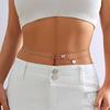 Cadena para el cuerpo con forma de O, estilo chica sexy, creativa, con borla de mariposa y doble capa, estilo europeo y americano, con diseño transfronterizo