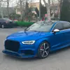 Adecuado para Audi Rs3 8V Modelo Tardío 2017-2022, Labio Frontal Dedicado de ABS, Spoiler Frontal y Kit de Carrocería para Modificación Transfronteriza