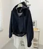 ¡Chamarra cortavientos retro con capucha estilo Old Money para mujer! Chaqueta Cárdigan con Cremallera Suelta Chaqueta Corta Cortavientos