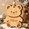 Adornos Navideños Populares Transfronterizos, Artesanías de Madera, Pequeños Regalos, Suministros para Decoración Navideña de Fiestas en Casa