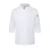 Ropa de trabajo para chef para hot pot, catering, hotel, restaurante, cocina, barbacoa, uniforme de chef, mangas tres cuartos de verano