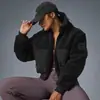 26 Nuevo Producto de Otoño AL Chaqueta Corta Deportiva Casual Versátil de Moda Trendy con Cuello de Lana de Cordero 8122
