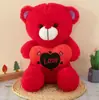 Novo Urso de Pelúcia Amoroso Desenho Animado Dia dos Namorados Urso de Abraço Boneca Presente Boneca Brinquedo para Meninas Atacado