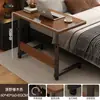 Mesa de Cabeceira, Mesa Simples Móvel para Quarto de Aluguel, Mesa Pequena Minimalista, Mesa de Computador Longa Doméstica para Quarto com Levantar