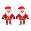 Otoño e invierno Nuevos pendientes de Diamante de Santa Claus con aceite de goteo Pendientes de personajes de dibujos animados navideños exagerados europeos y americanos pendientes de diamante de colores para mujer