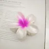 Pinza para el Cabello de Plumeria Más Vendida de Amazon, Nueva Pinza de Garra para el Cabello Perlada, Accesorio para el Cabello de Flor para la Parte Posterior de la Cabeza, Pinza de Garra de Flor, Pinza de Tiburón al por Mayor
