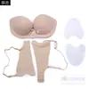 Sutiã inflável com almofadas de silicone push-up de peça única, lingerie invisível para seios pequenos parecerem maiores, suporte push-up, especialmente projetado para fotos de casamento