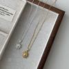 Corea del Sur Estilo Coreano Plata de Ley 925 Estilo Girasol Ins Estilo Europeo y Americano Distintivo Collar Pequeño de Sol Cadena de Clavícula de Alta Gama