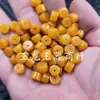 Cuentas de Jade Amarillas de Grasa de Pollo de Corte Recto, Cuentas de Ábaco, Cuentas de Jade Sueltas, Separadores de Jade de Roca de Cuarzo Amarillo Ámbar, Accesorios para Joyería