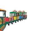 Tren Turístico de Caricatura Pintada Cuadrado para Exteriores para Niños y Familias, Tren Eléctrico sin Vías para Atracciones Culturales y Turísticas, Equipo de Diversión