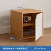 Armário Pequeno de Mesa Armário de Armazenamento Cor de Noz Armário de Grade de Combinação Livre Estante de Mesa com Porta de Armário Estante de Livros Armazenamento
