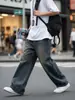 Jeans Hme para Hombre Estilo Americano Modernos Pierna Ancha Streetwear Versátiles Pantalones de Pierna Recta Ancha Exclusivamente para Mercados Transfronterizos Europeos y Americanos