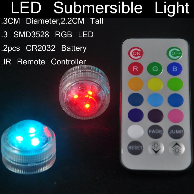 3LED Submersible Light With Re