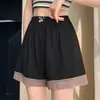 Shorts de Segurança de Seda Gelada de Verão para Mulheres, Anti-Exposição, Bainha que Não Enrola, Calças Lanternas de Renda Soltas, Shorts Protetores Plus Size