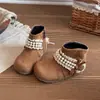 Botines Cortos de Encaje Birkenstock para Niñas 2026 Otoño/Invierno Nuevo Estilo Suela Suave de Moda Botas de Algodón para Niñas Suela Suave Botas Martin
