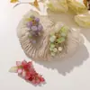 Estilo Campo de Verão Pedra Natural Contas Pingente Tridimensional de Uva Brincos Grampo de Cabelo Acessórios para Roupas Hanfu