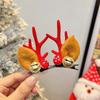 Tocado navideño Cuerno de alce horquilla para el cabello horquilla para el cabello adulto Accesorios para el cabello con clip de joyería para accesorios de fiesta de festival Mori