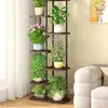 Rack de flores Sala de estar Varanda de chão Rack de armazenamento de flores 2024 Novo suporte para vasos de flores Planta de ferro carnudo multicamadas