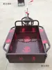 Triciclo Pedal de Movilidad Vintage de 90 cm para Ancianos, Carrito de Carga para Puestos y Transporte de Mercancías