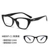 597 nueva montura de gafas ojo de gato europea y americana ultraligera para mujer, de alta gama, sencilla, de montura pequeña, óptica plana de TR90