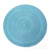 Tapete de mesa de jantar em PP com fio de algodão gradiente estilo simples criativo para casa Tapete de fundo decorativo gourmet Tapete de isolamento térmico Tapete de base para copos