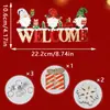 Amazon Transfronteiriço Natal Novo Produto Placa de Porta de Madeira do Papai Noel Pendente de Porta Festa de Feriado Decoração de Casa Arranjo