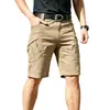 AliExpress 2026 Primavera/Otoño Pantalones Cortos Deportivos Casuales Estilo Europeo y Americano para Hombre, Exteriores, Modernos, Color Sólido, Cordón, Pantalones Cortos Rectos