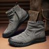 Botas de Trabalho de Cano Alto Calçados Masculinos Outono 2026 Calçados Tendência Quente Botas Martin Estilo de Trabalho Botas de Couro Personalizadas Botas de Estudante