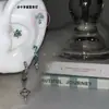 26 Pendientes de Gota de Agua Verde Menta Brillantes Nuevos Set de Pendientes de Aro con Cruz Accesorios para Orejas Cierres para Pendientes