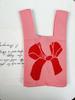 Recuerdos de Boda Bolso Tejido Bolso de Mano Bolso Tejido con Mosca Bolso de Muñeca Bolsa de Regalo Año Nuevo Chaleco Bolso Balde Tejido