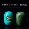 Turquesa de Magnesita Amorfa Cuenta de Buda Hebilla de Seguridad Pulsera Negra Grande para Mano Cielo Cuentas Espaciadoras Colgante Accesorios DIY Piezas