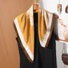 Elegante Pañuelo Cuadrado Delgado Estilo Francés para Mujer, Ligero y Transpirable, Estilo Artístico, Versátil para Usar con Camisa, Pañuelo Decorativo para el Cuello, Pañuelo de Seda