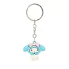 Llavero de Goma Blanda de Dibujos Animados Kuromi Pochacco My Melody Llavero Conejo Espacial Colgante para Bolsa